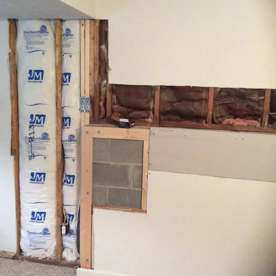 Wall insulation replacement during Contents Cleaning & Restoration in Brambleton